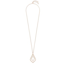 Kendra Scott Simon Long Pendant Necklace for Women, Fashion Jewelry, 14k Rose Gold-Plated