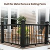 Decorex Hardware 2" x 2" Aluminum Pyramid Post Cap for