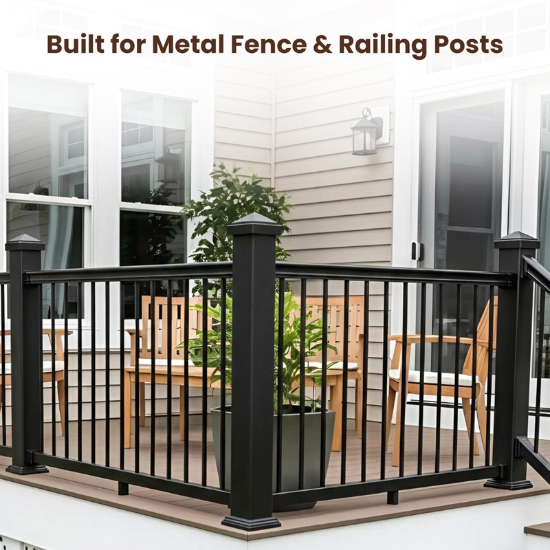 Decorex Hardware 2" x 2" Aluminum Pyramid Post Cap for