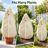 120x180cm Plant Frost Protection Cover – Non-Woven Drawstring Winter Cover