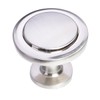 South Main Hardware 10-Pack, SH3055-SN-10 Modern Round Pull Knob, 1-1/4",