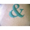 Ampersand embroidered Pillow