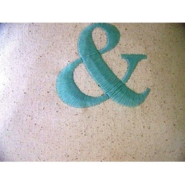 Ampersand embroidered Pillow