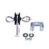 Farm Electric Fence T-Post Gate Handle Anchors Double Hook, galvanised