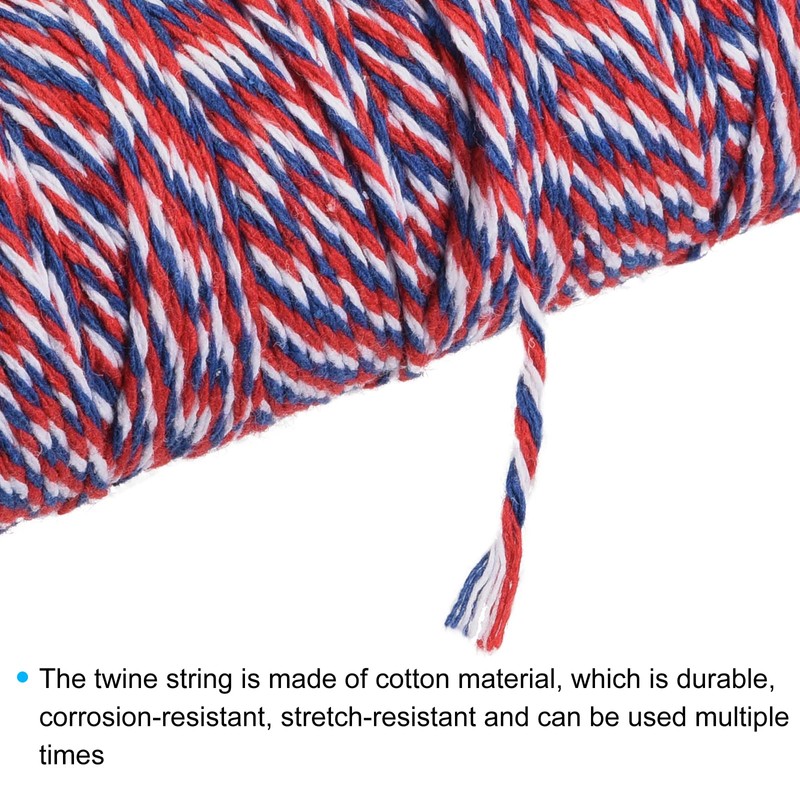 MECCANIXITY Twine Packing String Wrapping Cotton Twine 100M/109 Yard Red
