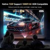 Smart Mini Projector with WiFi 6 and Bluetooth, Android 13