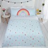 Rapport Home Rainbow Duvet Cover Set - Blue Single Bedding