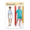 Butterick Misses' Collared Shirts and Pleated Shorts Sewing Pattern Kit,