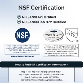  IcePure RWF0500A Refrigerator Water Filter Fit For 4396508 4396510 nlc240v 4392857 3Pack