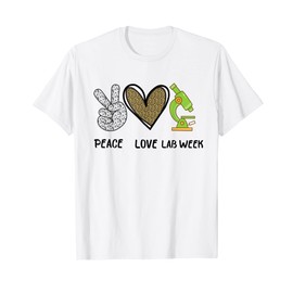 Peach Love Lab Week 2022 Laboratory Tech Technologist T-Shirt