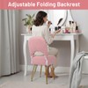 12.9" x 14.1" x 29.9" Small Vanity Stool Chair with