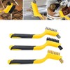 Mini Wire Brush Scrapers (Brass, Stainless Steel & Nylon Bristles)