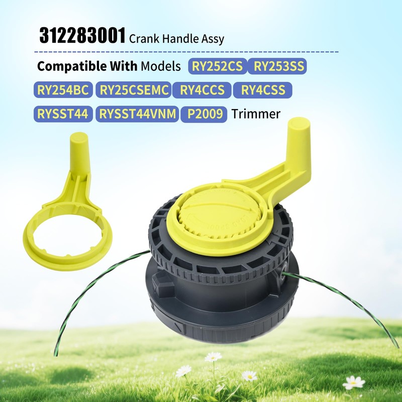 XQK 312283001 String Trimmer Handle/Crank Handle Assy fits Ryobi Homelite