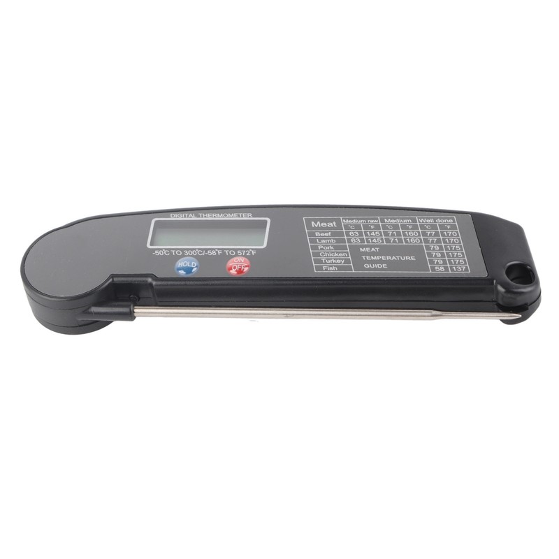 Digital Electronic Food Thermometer Foldable Intelligent Straightaway Read Thermometer for