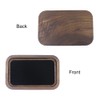 DSHOM Walnut Solid Wood Square Jewelry Display Tray for Elegant