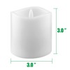 Stonebriar 6 Count White Real Wax 3x3 Flameless LED Pillar