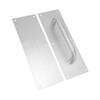 Pull Push Door Plate Handle with Screws 304 Stainless Steel