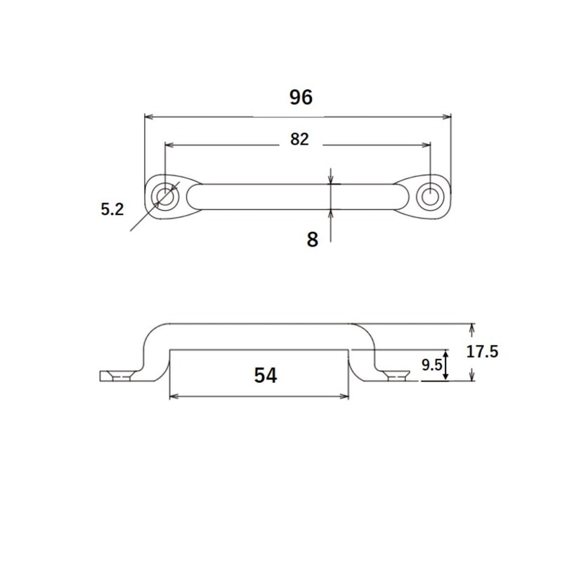 和気産業(Waki Sangyo) アイストラップL型8 97mm BK-988