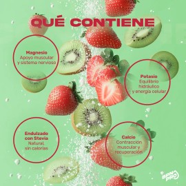 Hydrox Bpn Pro Electrolitos En Polvo Sabor Fresa-kiwi - Potasio, Magnesio, Calcio Y Stevia | Hidratación Rápida Y Equilibrio Mineral Para Todo El Día | Suplemento Para Recuperación Y Bienestar General