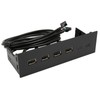 5.25 Inch USB2.0 Hub Front Panel Multifunctional 4 Ports 19pin