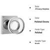 coolnews Crystal Glass Door Knobs Interior with Lock, Modern Round