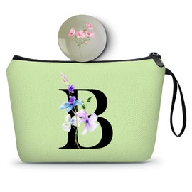 SEAMOON Birthday Inspirational Bridesmaid Proposal Team Small Gifts for Women Mom Aunt Teacher Sister Coworkers Makeup Cosmetic Bag Travel with Mirror Mothers Day Christmas Graduation B
