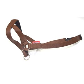 Headcollar Dog Halter/Training Head Collar Training Tool Dog, Head Harness to Stop Pulling on the Lead, Easy to Use, Padded Nose Band, Adjustable (2, Brown)