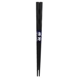 Aoba 259008 Chunky Chopsticks, Thick, Wind Tree, Black, 9.1 inches (23 cm), Dishwasher Safe, Made in Japan