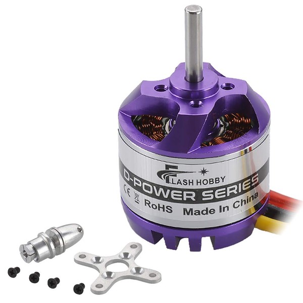 FLASH HOBBY D2830 Brushless Motor 1000KV Outrunner Motor RC Plane