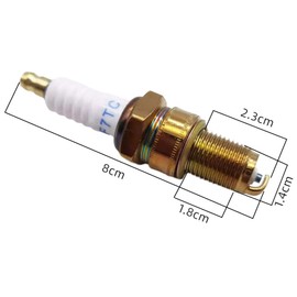 2 Pcs Replacement of F7TC Spark Plug Gasoline Engine Spark Plug for Generator Tractor ATV Dirt Bike Go Kart Moped Scooter