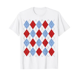 Retro 50s Rockabilly Argyle Women Men 1950s Clothing T Shirt