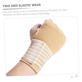 Baluue 2pcs Sports Wrist Support Hand Brace Tubular Bandage Wrist Compression Strap for Weightlifting