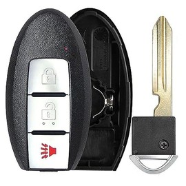 1x New Replacement Proximity Key Fob Shell / CASE Compatible with & Fit for Nissan Vehicles - MPN KR5TXN7-N1-02 (NO Electronics or Chip Inside)