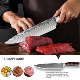 Hong Won Knife Set,3.5-8 Inch Set Boxed Knives,Premium German Stainless Steel Kitchen Knife,5 Pieces Knife Set-厨房刀套装