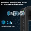 Smart Door Lock, Door Handle with APP Unlock, Biometric Door
