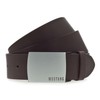 MUSTANG MG2102L15 Men's Leather Belt 40 mm Belt Width Brown