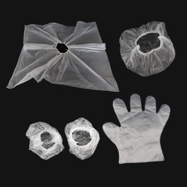 BEAUTY PLAYER Disposable Hair Color Shawl Head Cover Ear Cover Gloves Set, 9 Set, Total 54 Pieces, Hair Dye, Hair Dye, Cap, Ear Protection, One Size Fits Most, Unisex