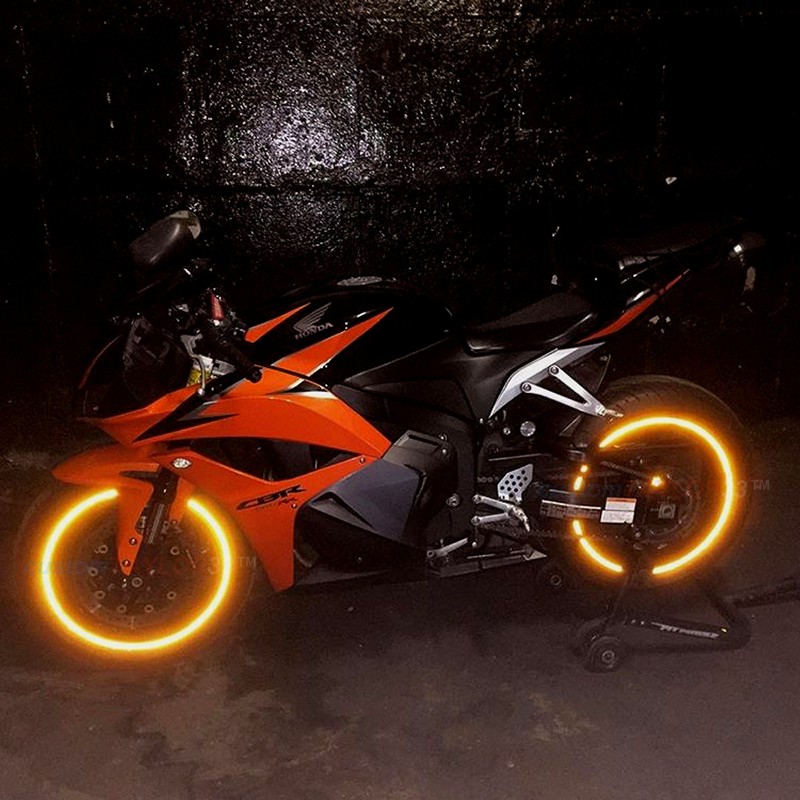 customTAYLOR33 Orange High Intensity Grade Reflective Copyrighted Safety Rim Tapes