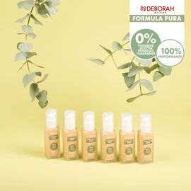 Deborah Milano Foundation Pure Extra Mat SPF 20 with Natural Ingredients, 05 Amber, Mattifying, Anti-Shine and Sebo-Regulating, Gives Smooth Matte Skin, 30 ml