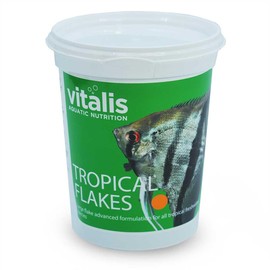 Vitalis Freshwater Tropical Flakes 40g (1.41oz) – Premium Nutrient Rich Fish Food for Tropical Freshwater Fish, Supports Health & Vibrant Color