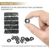 420 Pieces Internal Tooth Star Lock Washers, Kindroufly 5 Sizes