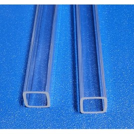 Best Acrylics 1/2" OD x 3/8" ID DIAMETER 18" INCH LONG SQUARE CLEAR ACRYLIC PLEXIGLASS TUBE