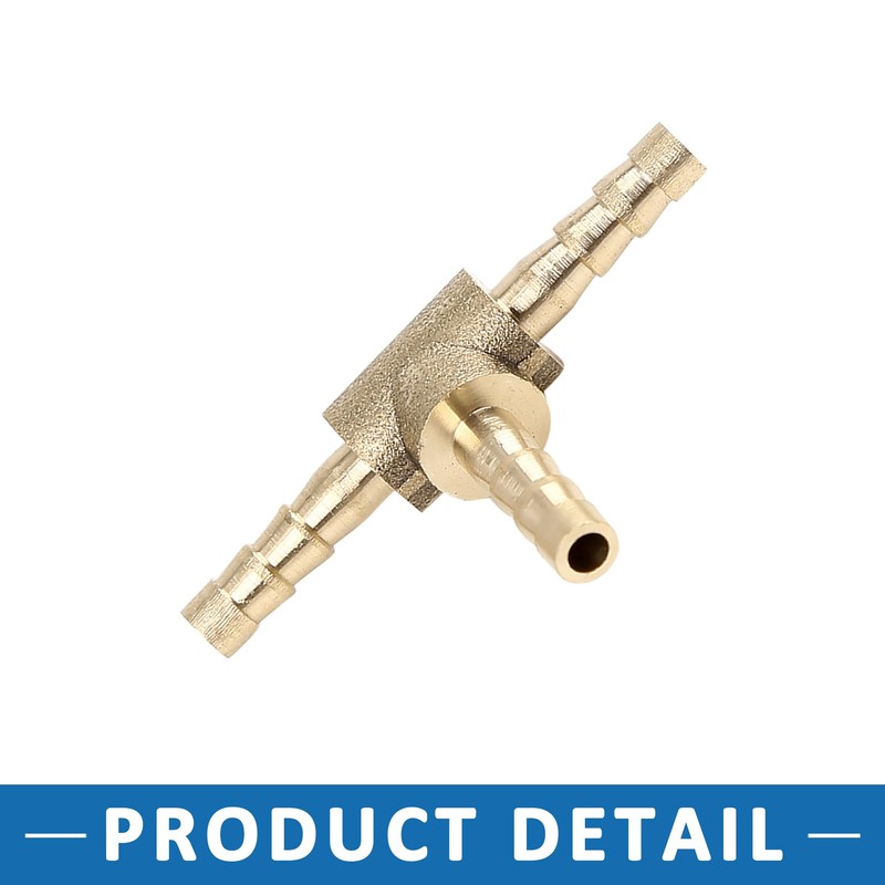 A ABSOPRO Barb Hose Fitting 3 Way T Connector 4mm