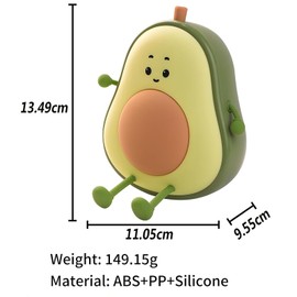 ipalmay Avocado Night Light, Cute Kids Bedroom Lamp, USB Charging Timer, Room Fun Decorative Light, Boys, Girls Room Decoration Gift