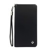 FreeHaveFun Ladies Large Long Leather Wallet RFID Protection, black, Elegant