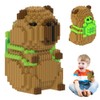 Tier-Blöcke Micro Building, 1606 Stücke Capybara Mikro Bausteine Spielzeug Kit,
