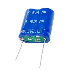10 Pieces 13X26X27 mm Supercapacitor 5.5V 8.0F Dual Layer Capacitor Wirewound Energy Storage Suitable for Car Recorder, Toys, etc.