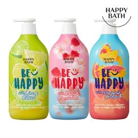 Happy Bath Smile Body Wash 900g (3 types)