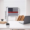 JBSJBS USA Thin Red Line Desk Flag 12" Solid Pole