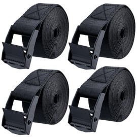 YAPJEB Cargo Tightening Belt, Luggage Belt, Lashing Belt, Tie-Down Belt, 3.9 ft (1.5 m), 2.3 ft (3 m), 1.6 ft (3 m), Width 1.0 ft (2.5 cm), Packing Belt, Load Tightener, Bicycle, Motorcycle, Cargo